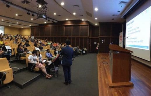 Speaker And Parents In A Seminar