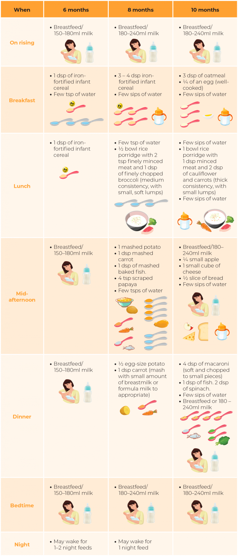 Baby Weaning Guide Timeline