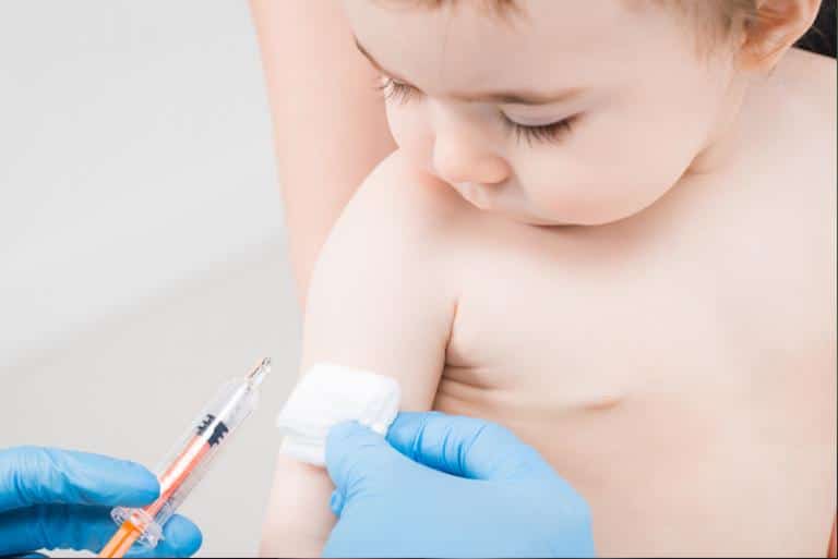 Baby Receiving Immunisation and Vaccination