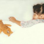 Child Sleeps With A Teddy bear