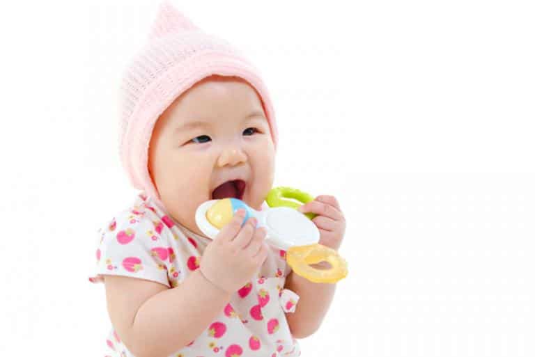 Infant teething outlet