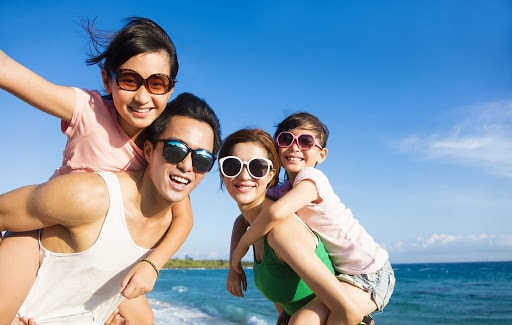 Family On A Beach Vacation