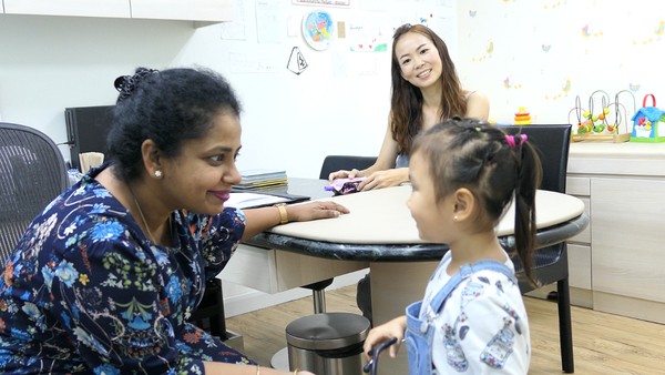 Little Keira and her mom visits Dr Wendy Sinnathamby at Kids Clinic Mt Alvernia for consultation